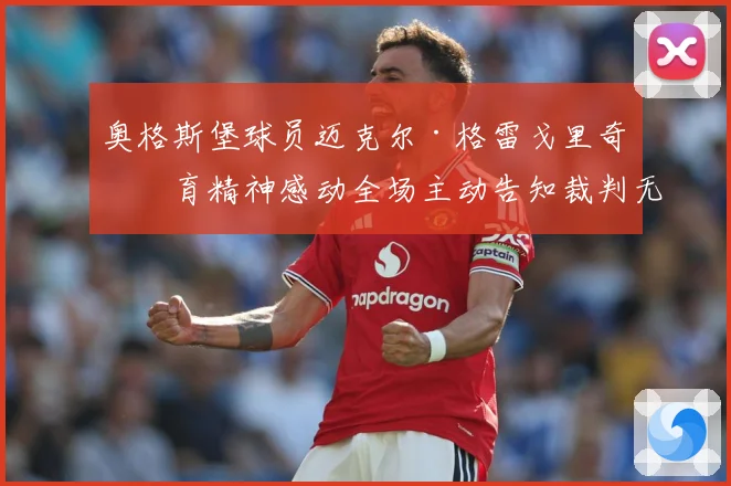 奥格斯堡球员迈克尔·格雷戈里奇体育精神感动全场主动告知裁判无犯规
